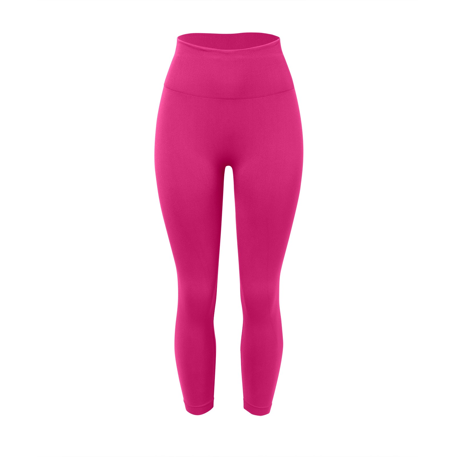 thumbnail image 4 of Pantalones de yoga sin costuras para mujer, color melocotón, de nylon y spandex, de cintura alta, para fitness, running, yoga y uso diario, 4 of 5